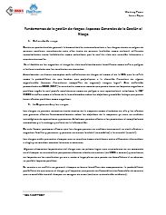 Fundamentos de la gestión de riesgos: Aspectos Generales de la Gestión al Riesgo