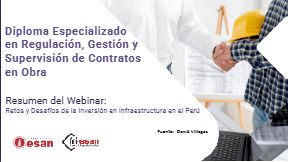 Retos y desafÃíos de la inversión en infraestructura en el Perú