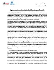 Reglamentación de las actividades laborales y contratación