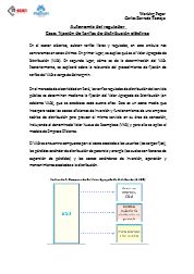 Autonomí­a del regulador Caso: fijación de tarifas de distribución eléctrica