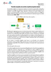 Transición energética: Una revisión a la polí­tica energética nacional