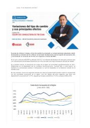Variaciones del tipo de cambio y sus principales efectos