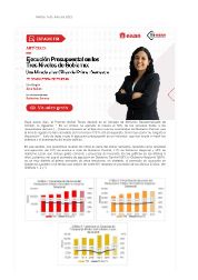 Ejecución Presupuestal en los Tres Niveles de Gobierno: Una Mirada a las Cifras del Primer Semestre